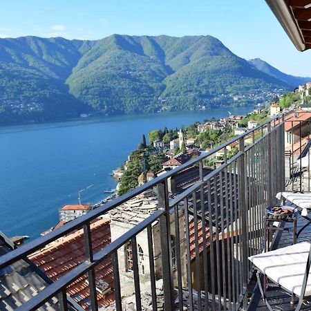 Romantic Home Stone With Amazing View Lake Of Como And Oleandra Laglio Eksteriør bilde