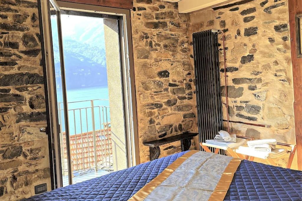 Romantic Home Stone With Amazing View Lake Of Como And Oleandra Laglio Eksteriør bilde